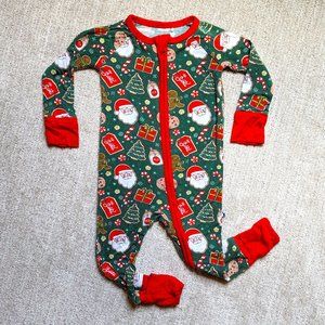 Kiki & Lulu Bamboo Convertible Footies Pajamas - Christmas Cookies - 6-12 Months